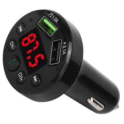 E6 Car BT 5.0 MP3 Player Modulator Dual USB Fast Charging FM Adapter Transmm HEN • £7.52