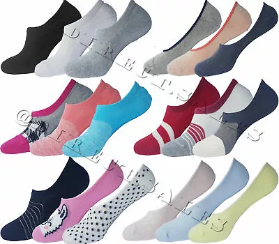 4 Pairs Men Womens Assorted Trainer Liner Invisible Socks No Show Sports Footsie • £3.99