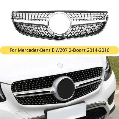 Fit For Mercedes-Benz W207 E-Class 2014-2016 Diamond Style Front Bumper Grille • $123.49