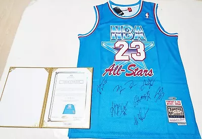 1993 NBA All Star Team Autographed #23 Michael Jordan Jersey Limited COA • $171