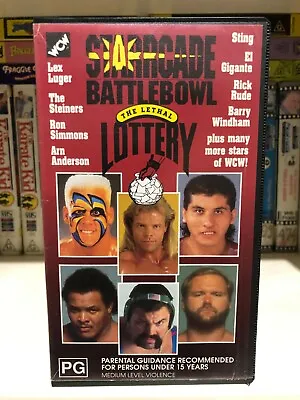 Wcw Starrcade - Battlebowl - The Lethal Lottery - 1991 Vhs • $39.95
