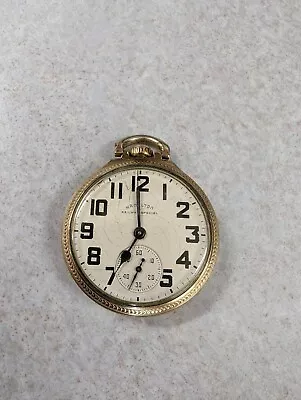 Antique Hamilton 992B Railway Special 21J 992 10K GF Pocket Watch Works 21 Jewel • $329.99