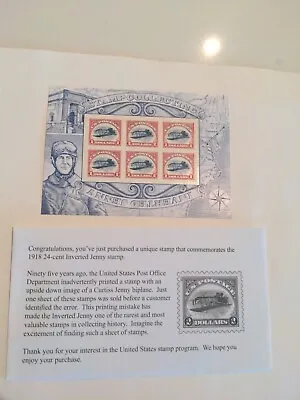 #4806 Inverted Jenny Souvenir Set Of 6 $2 MNH $12 Face Value Free Shipping  • $11.49