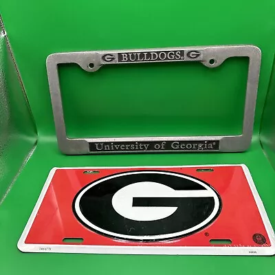 University Of Georgia Bulldogs Metal License Plate Frame • $14.99