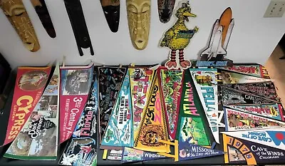 Vintage Pennants Various Dates And Locations- Every Pennant Pictured! • $220