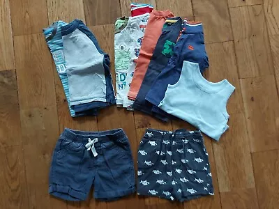 £6 • Buy Baby Boy Clothes Bundle 18-24 Months Playwear Nursery T-shirt Shorts Vest