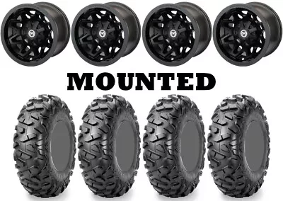 Kit 4 Maxxis Bighorn Radial Tires 25x8-12/25x10-12 On Moose 416X Matte Black FXT • $1327.06