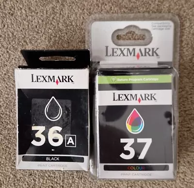 Genuine Lexmark 36 + 37 Ink Cartridges - FREE UK DELIVERY - VAT Included • £29.99