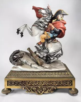 Superb Capodimonte Figure Of Napoleon Crossing The Alps - Tyche Bruno • £225