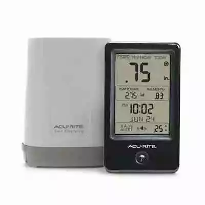 AcuRite Rain Gauge Wireless Digital Display Outdoor Self-Emptying Rain Collector • $26.97