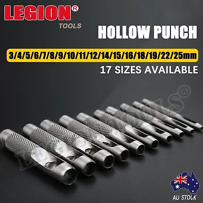 Leather Hole Punch Hollow Punch Set Punching Tool Gasket Cutter Belt Craft Metal • $4.90
