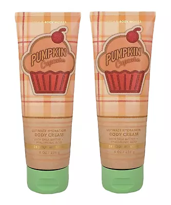 2 Bath & Body Works PUMPKIN CUPCAKE Ultimate Body Cream W/ Hyaluronic Acid 8 Oz • $26.90