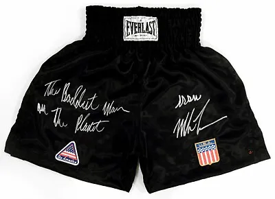 Iron Mike Tyson Autographed Everlast Boxing Trunks ASI Proof • $1249.99