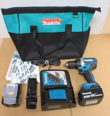 Makita XFD12 18V LXT Li-Ion Compact Brushless Cordless 1/2  Drill Kit - W/Bag. • $265