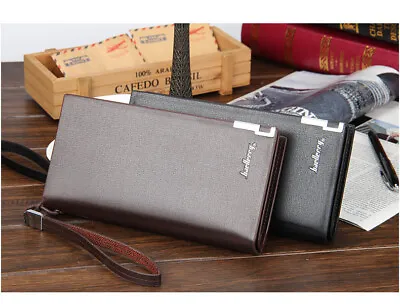 Long Wallet Purse Men Ladies Bifold Phone Card Holder Case Clutch Large Space UK • £12.25