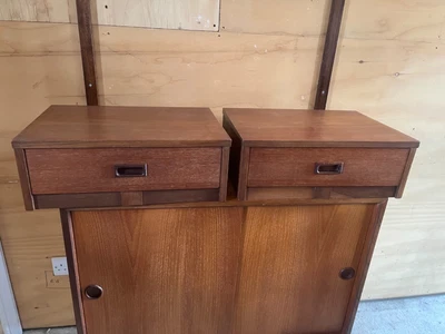 £175 • Buy Vintage Teak Floating Bedside Tables By Nathan 1960’s