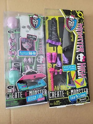 Monster High Create A Monster Design Lab & Color Me Creepy (Lot Of 2) Brand New • $50