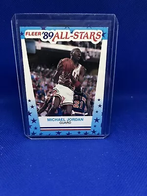 1989-90 Fleer All-Stars Michael Jordan Sticker Card #3 HOF • $7.99