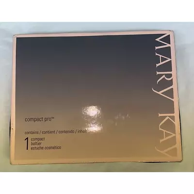 MARY KAY Large Black Compact Pro #018587 - Unfilled New In Box • $15