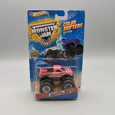 New 2012 Mattel Hot Wheels Monster Jam Color Shifters Edition Madusa Truck 1:64 • $79.99