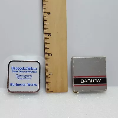 Vintage USA Made Barlow Babcock & Wilcox Advertising Promotional Tape Measure • $14.95