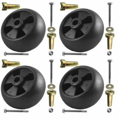 4Pk Deck Wheel 6Pc Kit For John Deere AM133602 AM116299 M111489 GX355 LT180 • $35.99