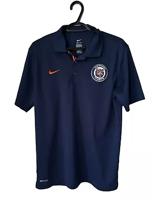 Nike Dri Fit Detroit Tigers MLB Baseball Blue Polo Shirt Men's Size M • $25