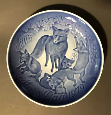 Bing & Grøndahl 6  Mors Dag 1979  Fox And Cubs  Mother's Day Plate • $1.29