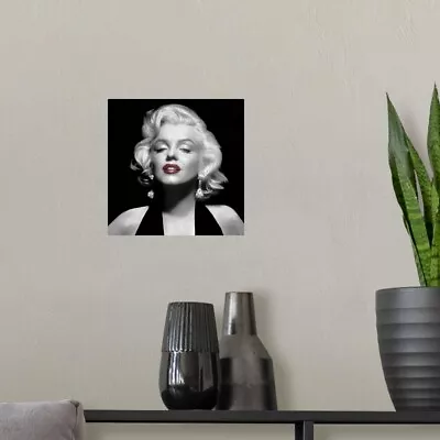 Halter Top Marilyn Red Lips Poster Art Print Celebrity Home Decor • $29.99