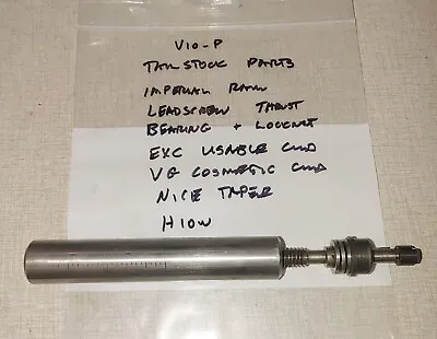 Emco Maximat V10-P Lathe Tailstock Parts: Ram Leadscrew Bearings & Nut H10W • $202.50