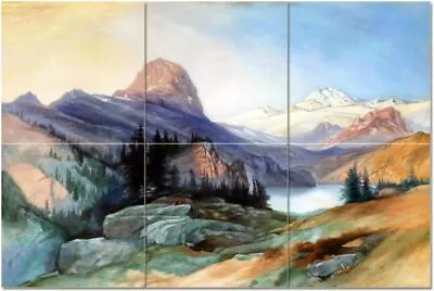 Big Horn Mountains Wyoming Accent Tile Mural Kitchen Backsplash Marble Ceramic • $132.91