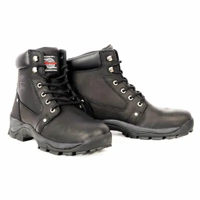 Milwaukee Men's Black Expedition Motorcycle Boots MB475 • $45.97