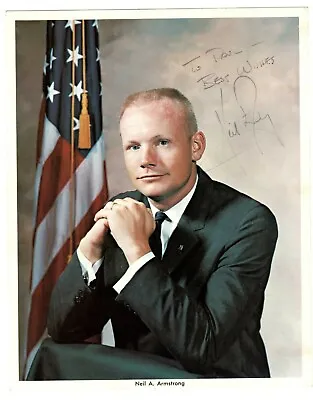 Neil Armstrong Signed Litho Apollo 11 Astronaut - 1st Man On The Moon + COA • £1250