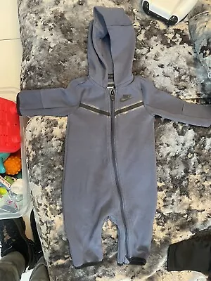 Nike Baby All In One Black Blue Outfit 6 Months Great Condition • £13