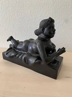 $2000 • Buy Fernando Botero Bronze Sculpture Woman Smoking A Cigarette Signed & Numbered 