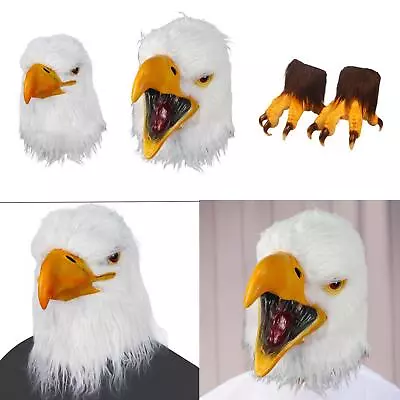 Hawk Masks Headdress Halloween Costume Party Eagle Bird Cosplay Props Eagle Mask • £20.60