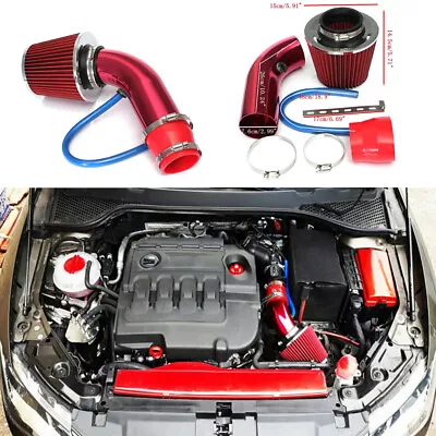 Car Cold Air Intake Filter Induction Pipe Power Flow Hose Kit System Accessories • $86