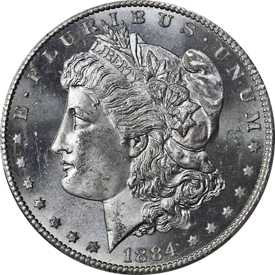 1884-CC Morgan Silver Dollar PCGS MS63 Blast White Superb Eye Appeal • $367