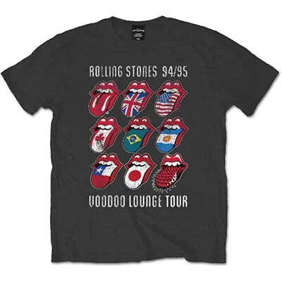$17.69 • Buy The Rolling Stones 'Voodoo Lounge Tongues' (Grey) T-Shirt - NEW & OFFICIAL!