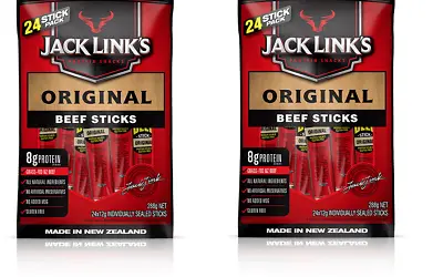 2x288g Jack Link's Original Beef Sticks Made In New Zealand MultiPack New • $48.88