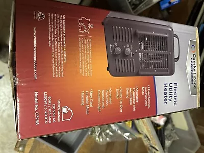 Comfort Zone 1500 Watt Fan-Forced Milkhouse Metal Utility Heater - Black (CZ798) • $28