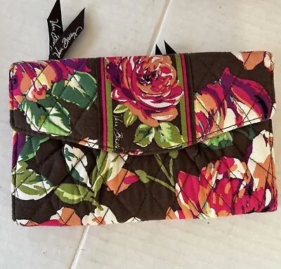 Vera Bradley Flap Wallet English Rose NWOT No Strap • $34.99