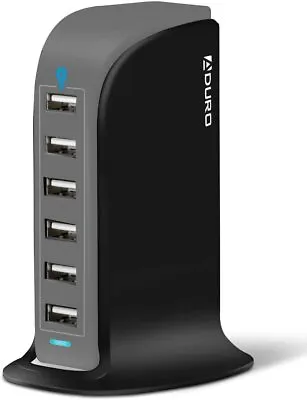 Aduro 40W 6-Port USB Desktop Charging Station Hub Wall Charger For IPhone IPad • $24.99