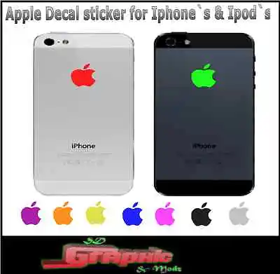 3x Apple Logo Skin Sticker Decal Film For IPhone 5 5C 5S66 78 XSXRiPods • £3.55