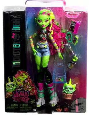 Mattel Monster High • VENUS McFlytrap Doll W/Pet Chewlian • New • Ships Free • $49.99