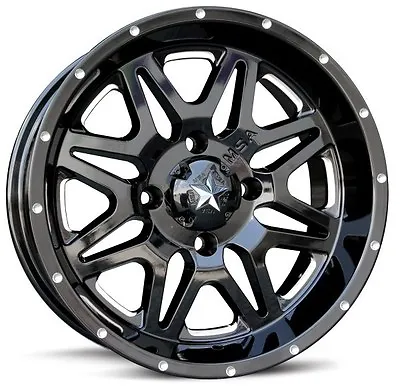 (4) MSA MotoSport Moto Sport Alloys 18  Vibe M26 Aluminum Milled Rim Wheels • $1140