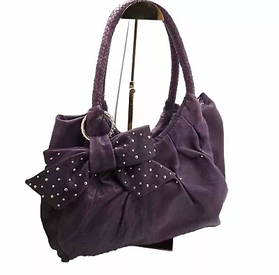 Junior Drake Daijah Leather Handbag Violet 39-10 • $90