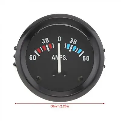 2  52MM 12V 60-0-60 AMP Ammeter Gauge Meter With LED Backlight Mount Bracket • $8.99