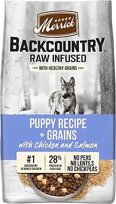 Merrick Backcountry Raw Infused Puppy Food Recipe With Healthy Grains Freeze • $36.49