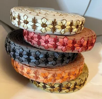 £2.75 • Buy (xll) 2 Yards Metallic Ribbon Sewing Craft Trimming Haberdashery Embellishment
